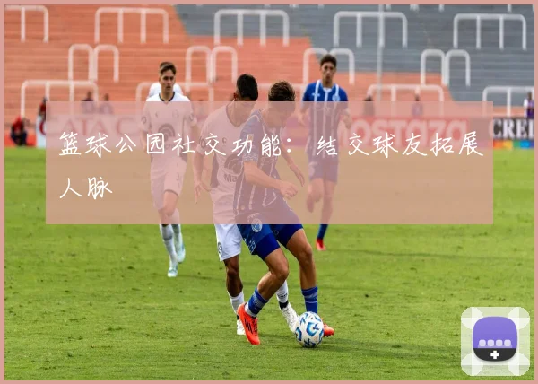 篮球公园社交功能：结交球友拓展人脉